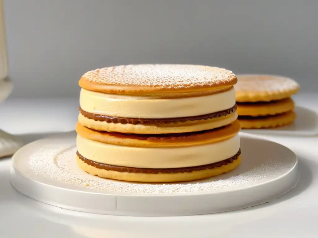 Un alfajor sudamericano moderno y elegante con innovación en postres sudamericanos