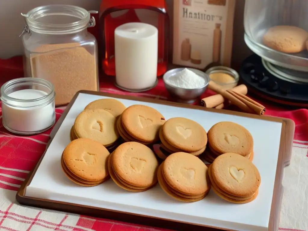 Un ambiente acogedor de cocina invernal con actividades de repostería para niños