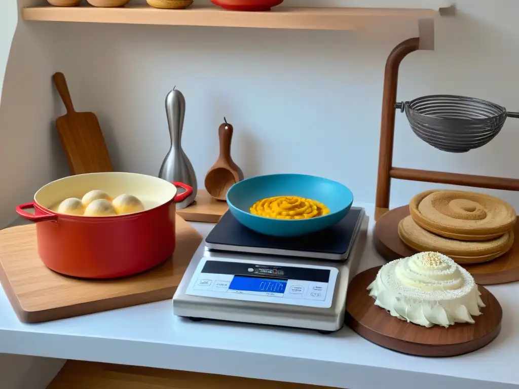 Armonía entre tradición y tecnología en cocina: utensilios clásicos junto a gadgets digitales