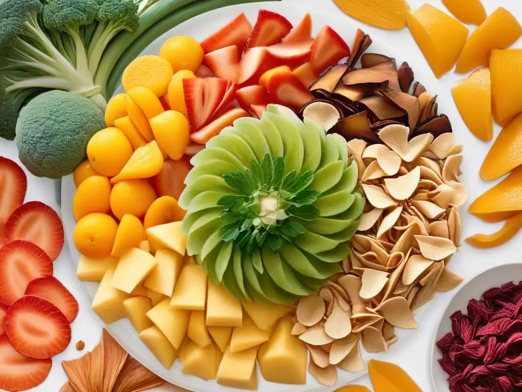 Arte culinario: belleza en desechos alimenticios para repostería sostenible Arte culinario: creativas técnicas repostería sostenible innovadoras con cáscaras de frutas y verduras vibrantes repurpuestas