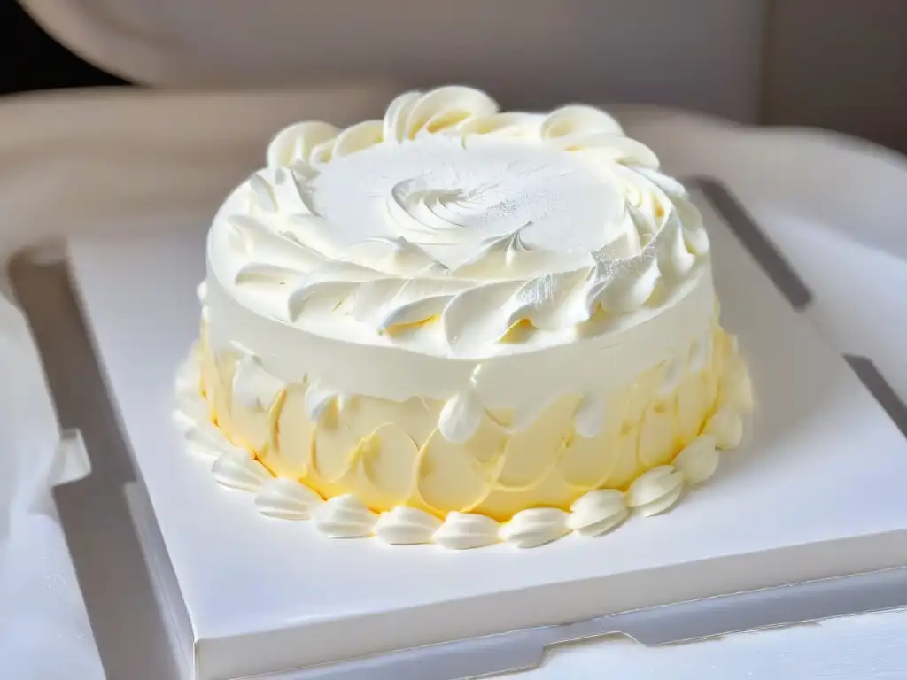 Un chef prepara postre Mont Blanc personalizado con maestría, creando delicados remolinos de merengue