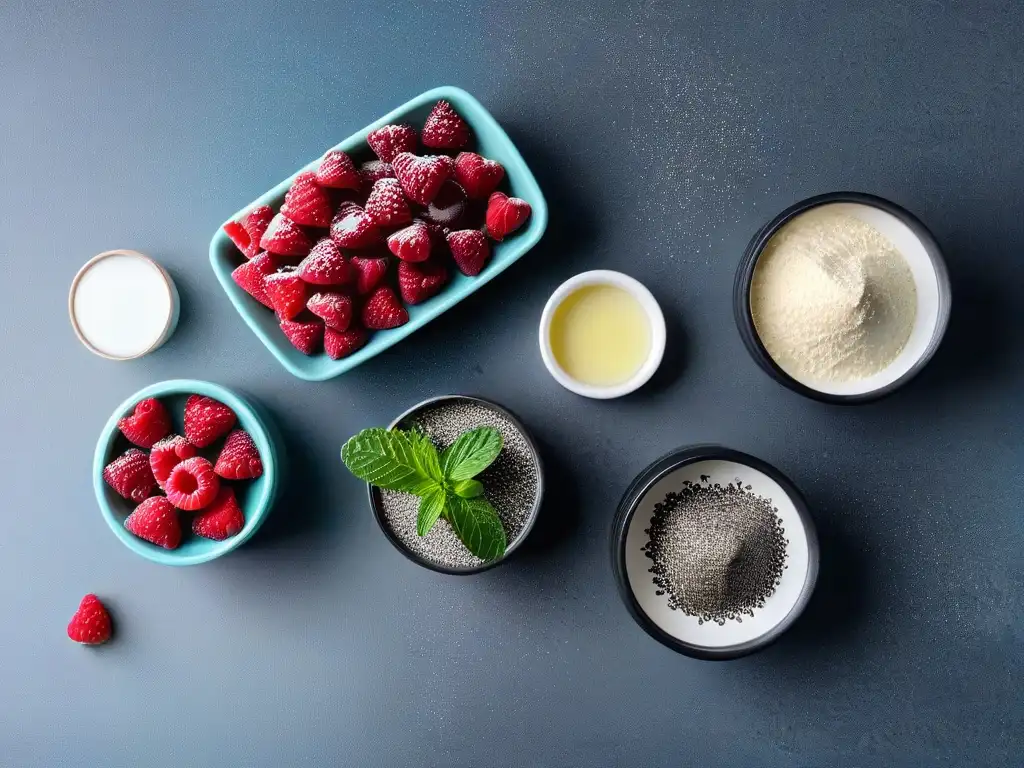Bodegón elegante de ingredientes veganos para hornear keto Una cocina minimalista con ingredientes veganos keto para recetas de repostería, elegante y preciso