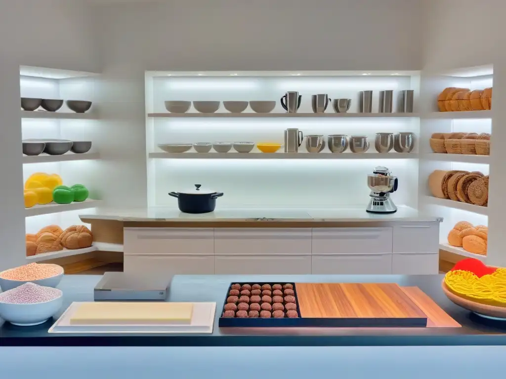 Una cocina moderna y organizada con utensilios de repostería y certificaciones online repostería pastelería abrir