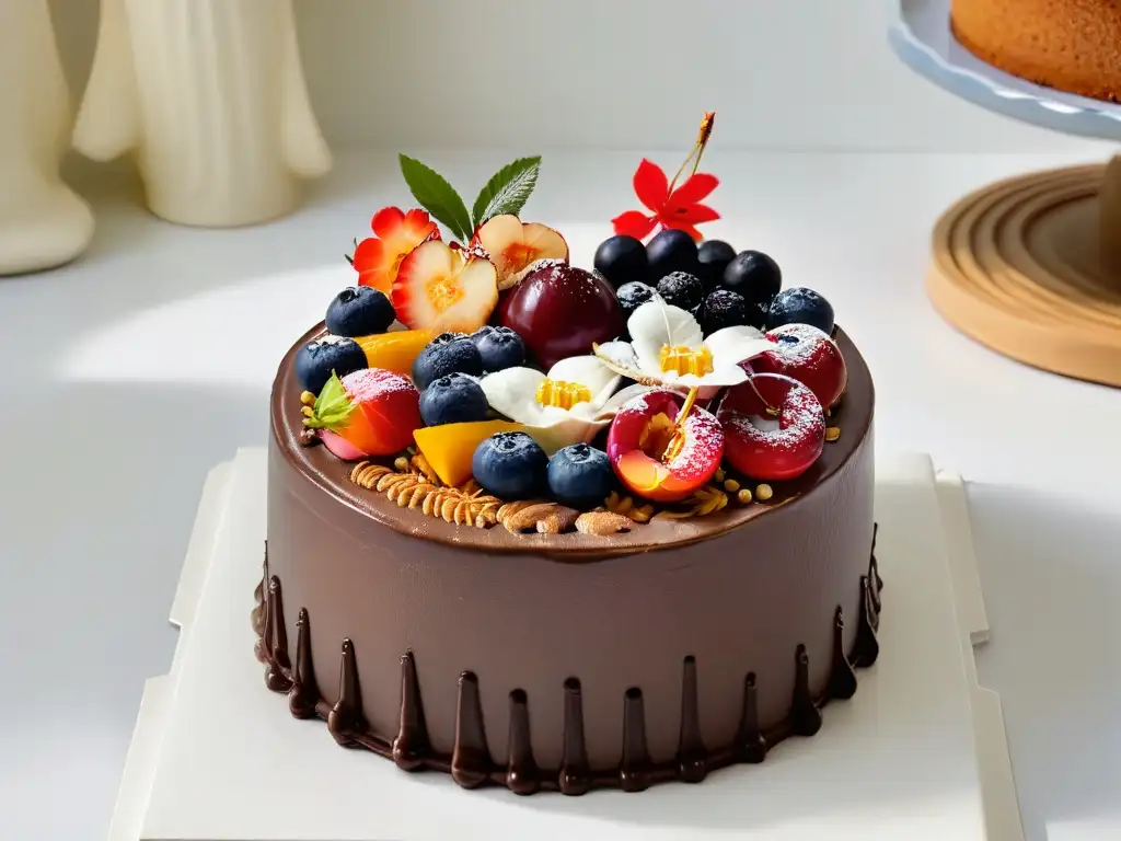 Una colección diversa de pasteles de cumpleaños tradicionales de todo el mundo, presentados de forma elegante en un fondo blanco