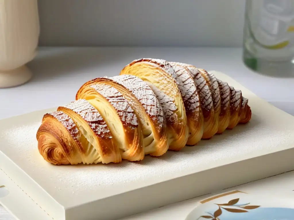 Un croissant sin gluten reinventado: dorado, esponjoso y con azúcar glas