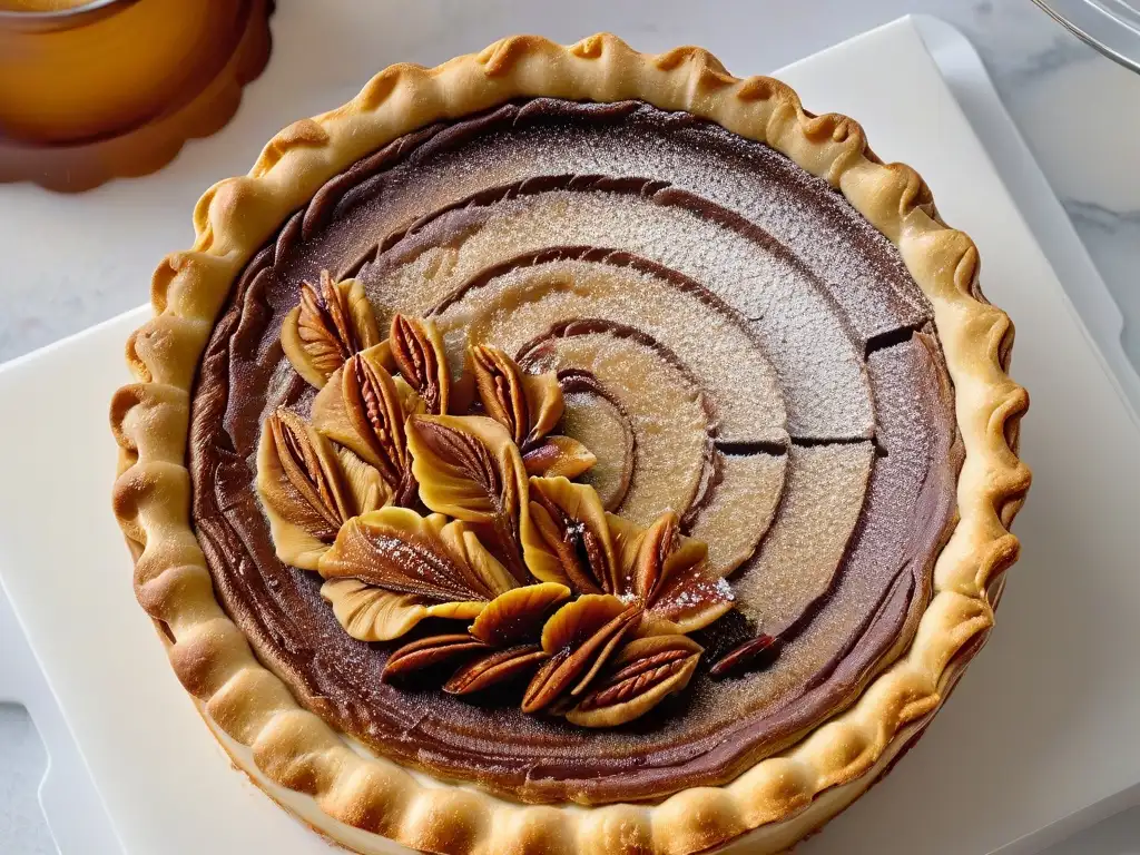 Delicada tarta de mantequilla con sirope de arce y sal marina, reflejando tendencias repostería canadiense postres