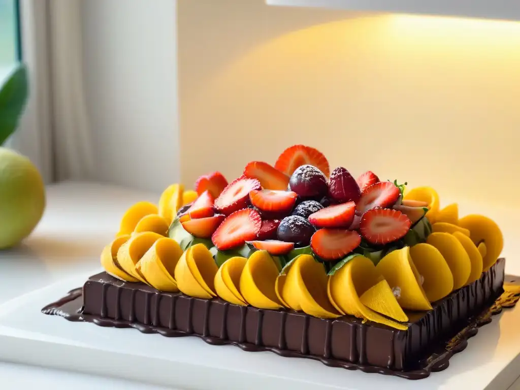 Delicadas decoraciones comestibles para repostería realzan la creatividad en una cocina minimalista