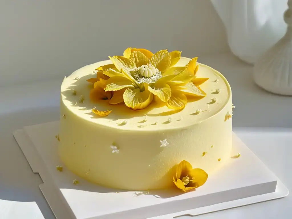 Delicado pastel de limón y flor de saúco de repostería orgánica Claire Ptak