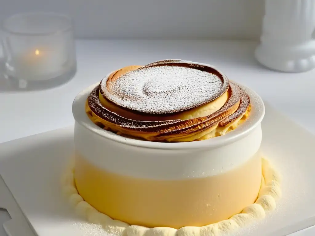 Delicado soufflé dorado subiendo de un ramekin, consejos para triunfar en concursos de repostería