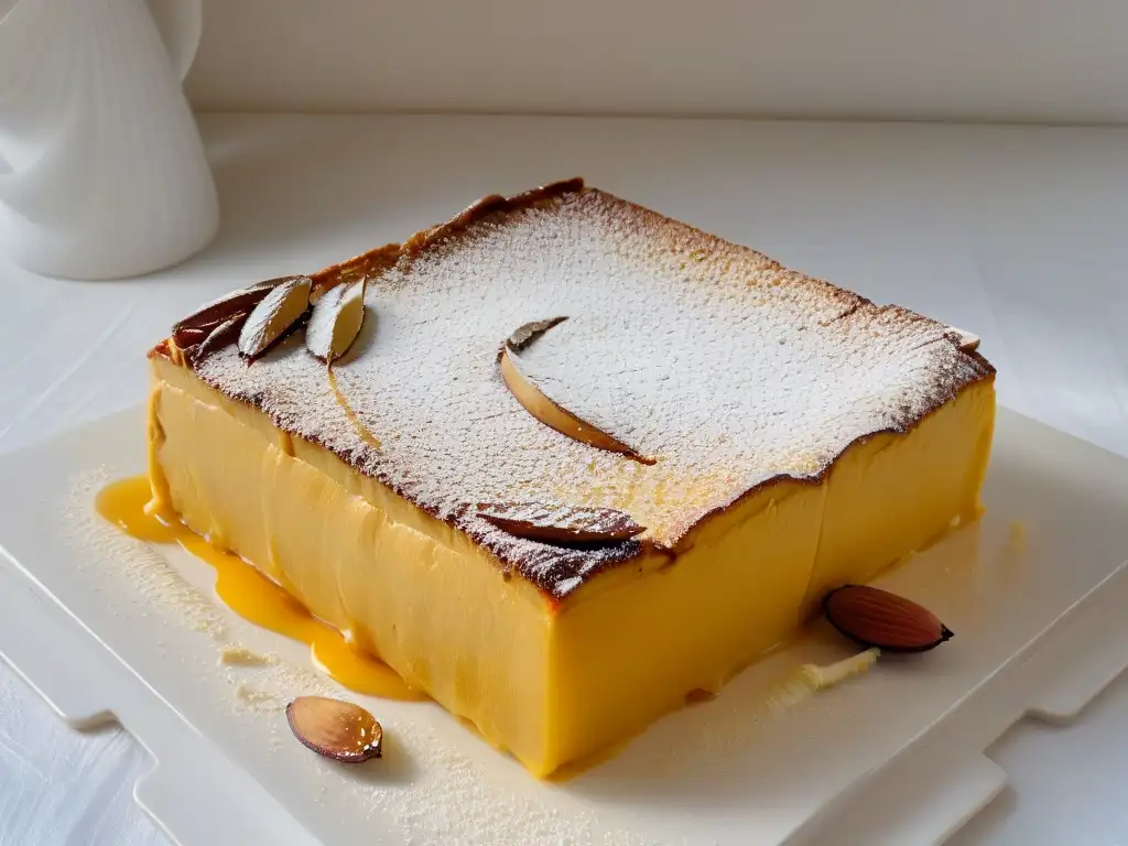 Hareeseh: Delicioso postre dorado con semolina y almendras Deliciosa Hareeseh almendra, tendencia en repostería