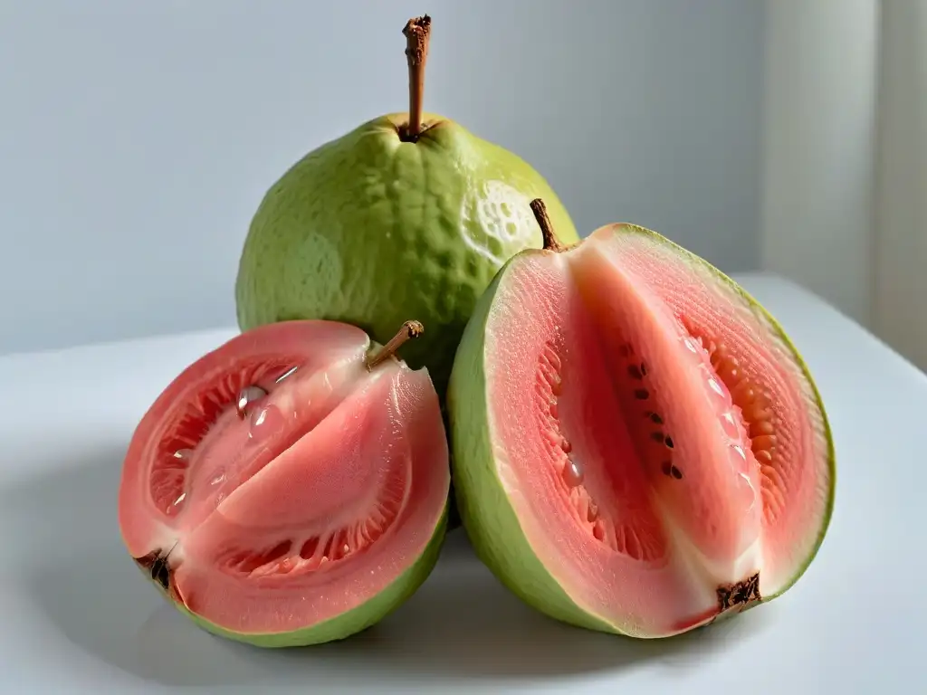 Deliciosa guayaba exótica lista para recetas de repostería