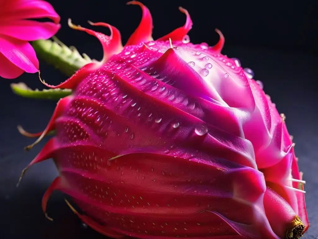 Deliciosa pitahaya fresca y jugosa, perfecta para recetas con pitahaya para postres