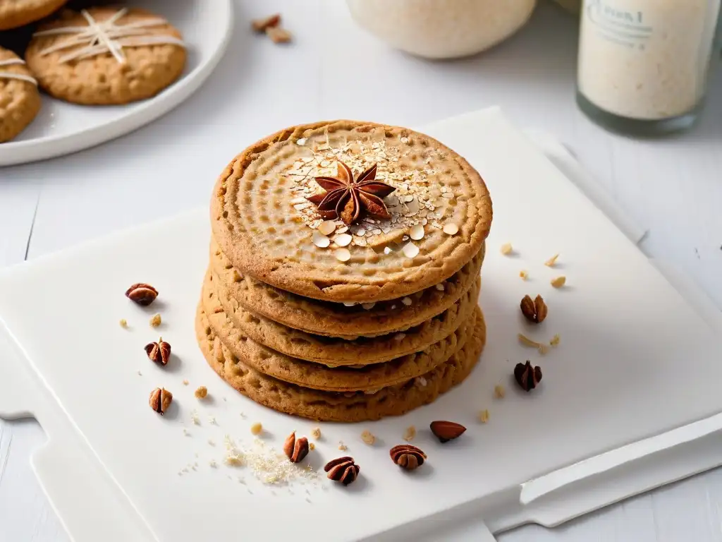 Deliciosa galleta de avena dorada para recetas diabéticas