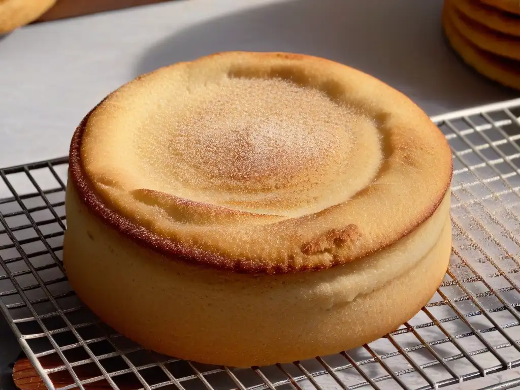 Deliciosa galleta Snickerdoodle suave recién horneada con azúcar de canela, lista para saborear