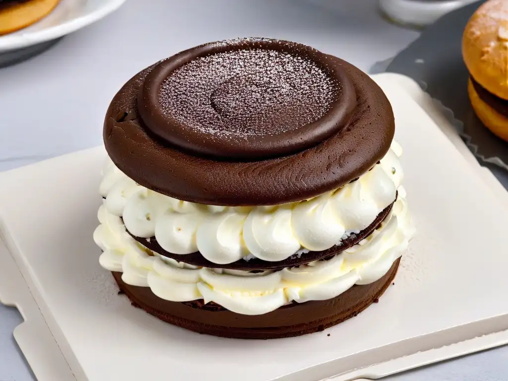 Una deliciosa historia visual de los Whoopie Pies: un pastel de chocolate húmedo con crema de vainilla esponjosa