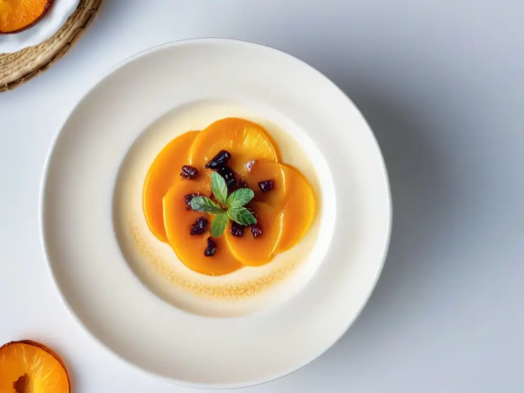 Deliciosa Crema Catalana de Calabaza: Caramelo Perfecto Deliciosa Receta Crema Catalana de Calabaza, cremosa y dorada en un ramekin blanco, elegante y sofisticada