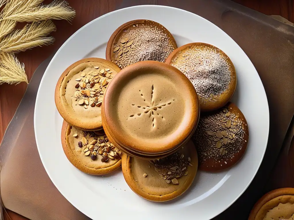 Deliciosas galletas de lino doradas con beneficios semillas lino repostería