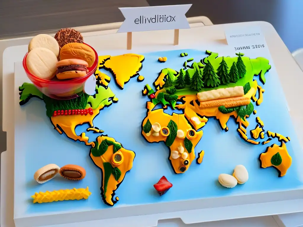 Delicioso mapa global de pasteles decorados con creatividad en festivales internacionales de pastelería