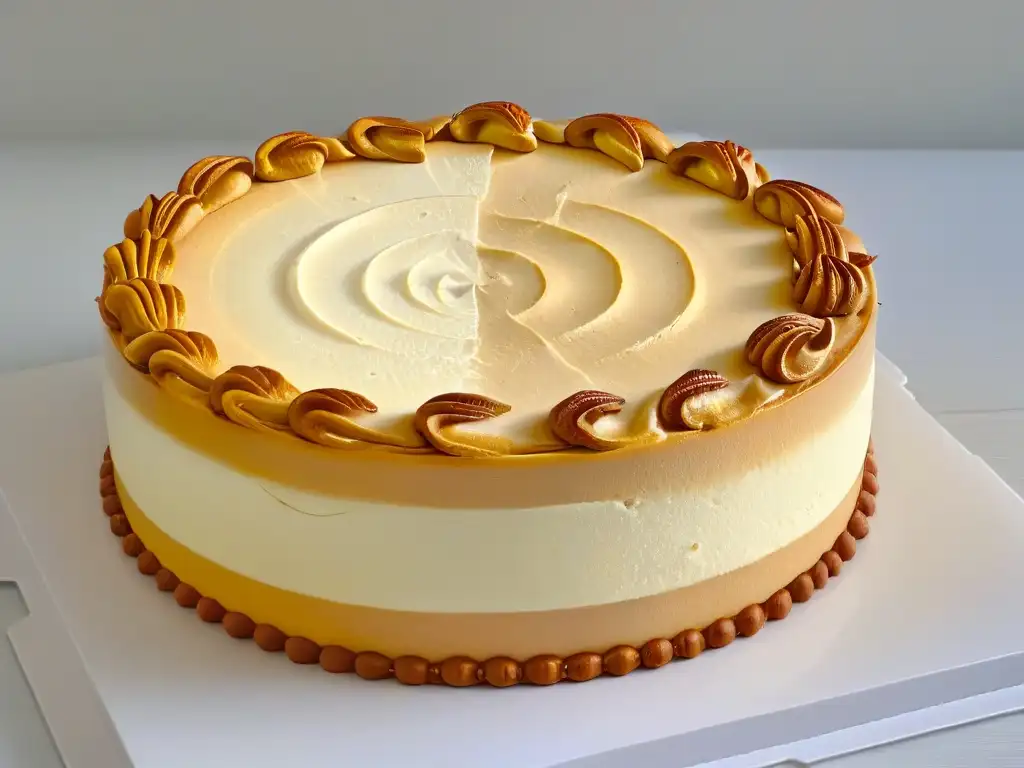 Delicioso Cheesecake Nueva York horneado a la perfección, resaltando su textura cremosa y corteza dorada