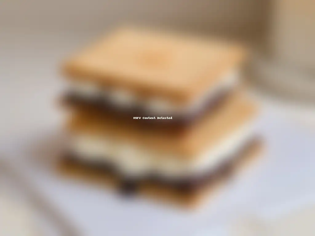 Delicioso sándwich de s'mores casero con malvavisco tostado, chocolate derretido y galletas, ¡receta fácil s'mores caseros!