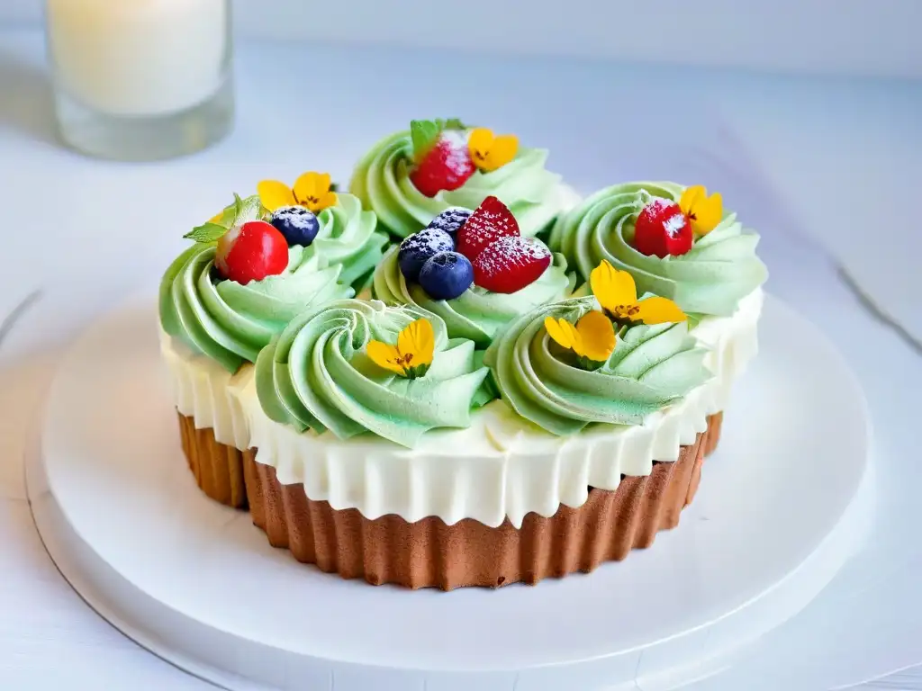 Deliciosos cupcakes saludables para niños con decoraciones vibrantes y coloridas en un plato blanco moderno