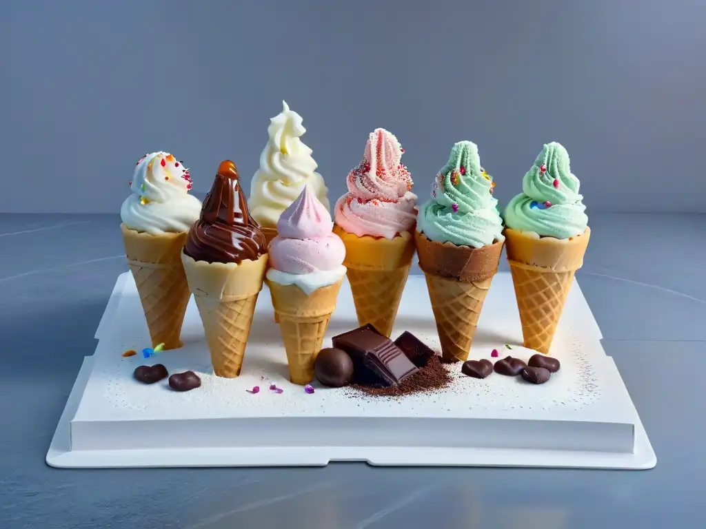 Deliciosos helados caseros con sabores divertidos y coloridos, ideal para niños