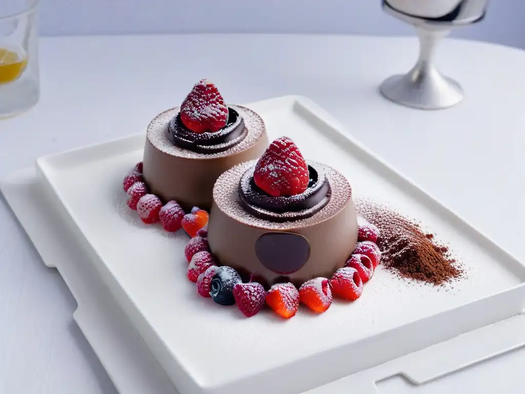 Deliciosos postres para diabéticos con presentación elegante y tentadora