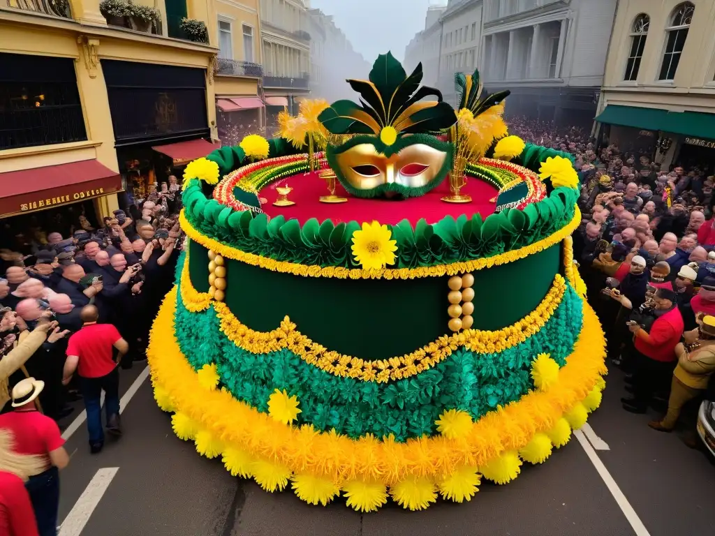 Deslumbrante desfile de Mardi Gras con postres inspirados en Mardi Gras