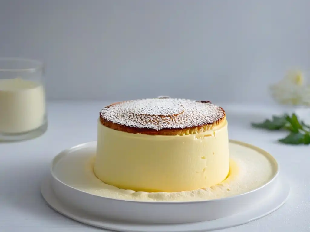 Detalle de un soufflé perfecto, con su corteza dorada y textura esponjosa