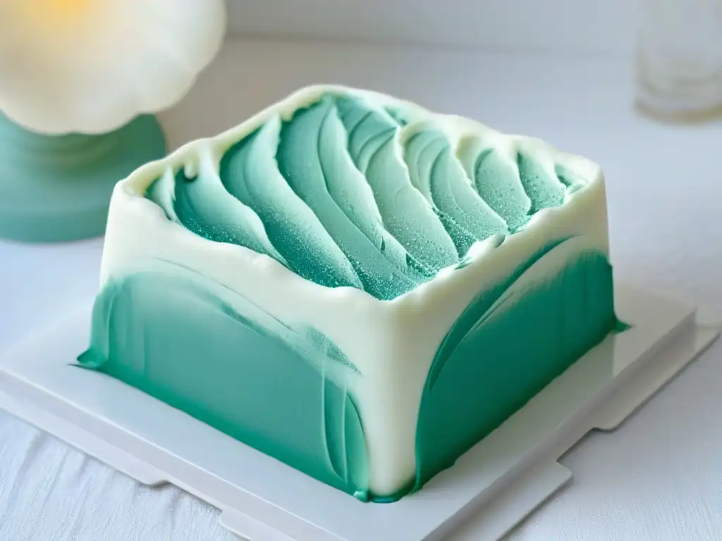 Detalles intrincados en molde de silicona para repostería creativa