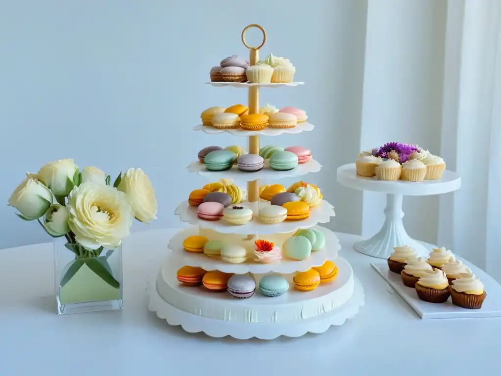 Un elegante banquete de dulces pasteleros en un taller exclusivo de repostería