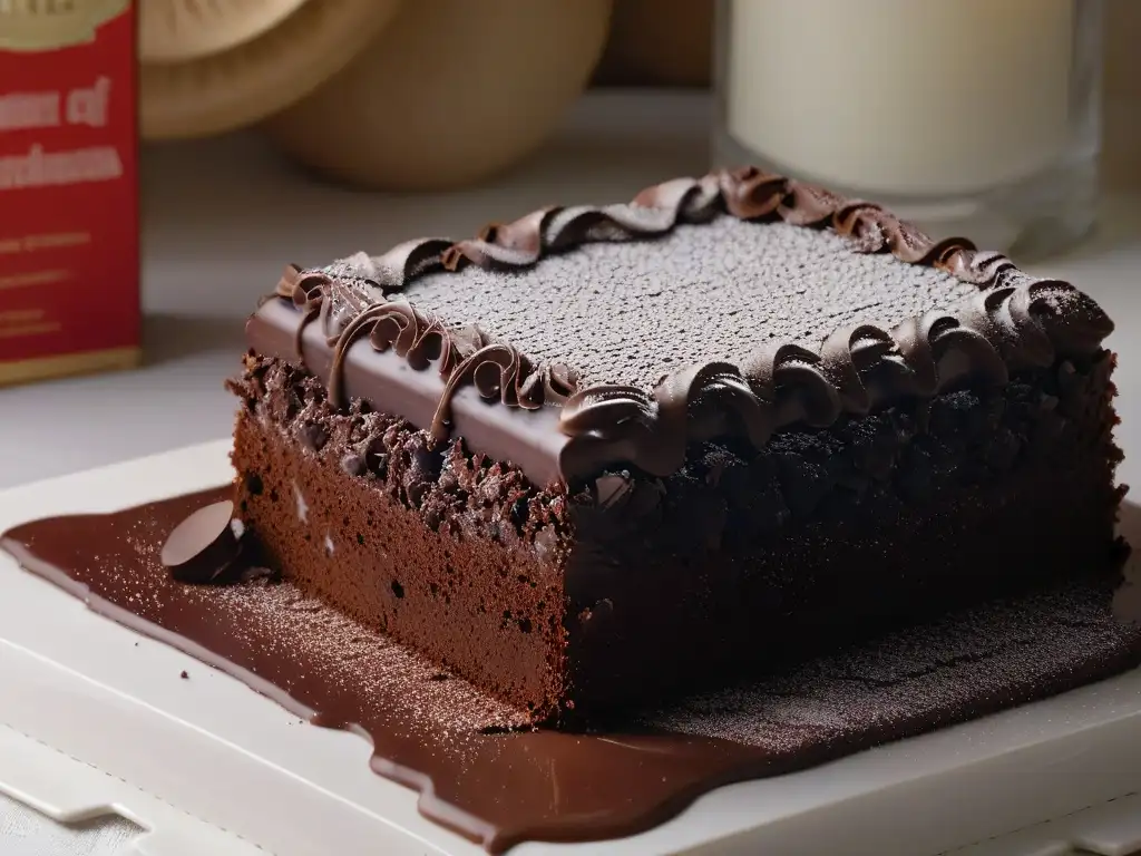 Un elegante chocolate sin alérgenos para postres en una cocina blanca impecable