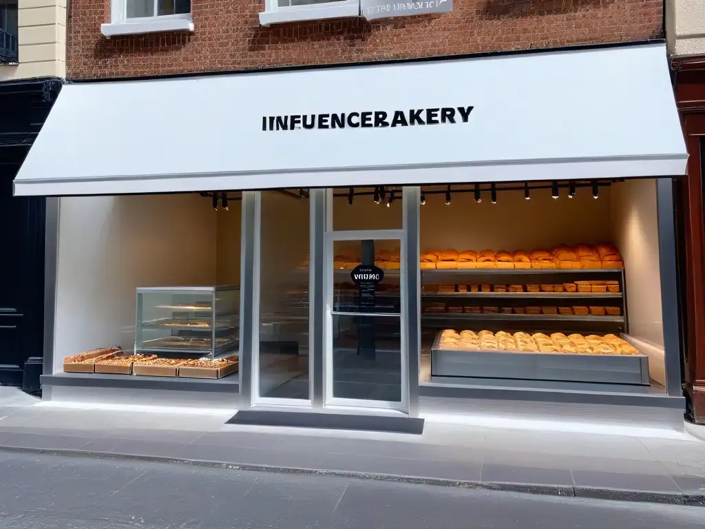 Exclusiva panadería moderna 'Influencer Bakery' con influencers esperando