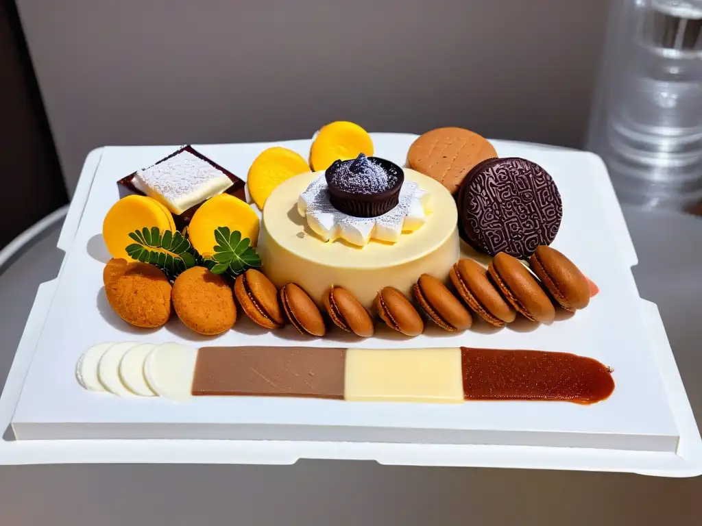 Una exquisita bandeja de postres tradicionales con influencia de la globalización