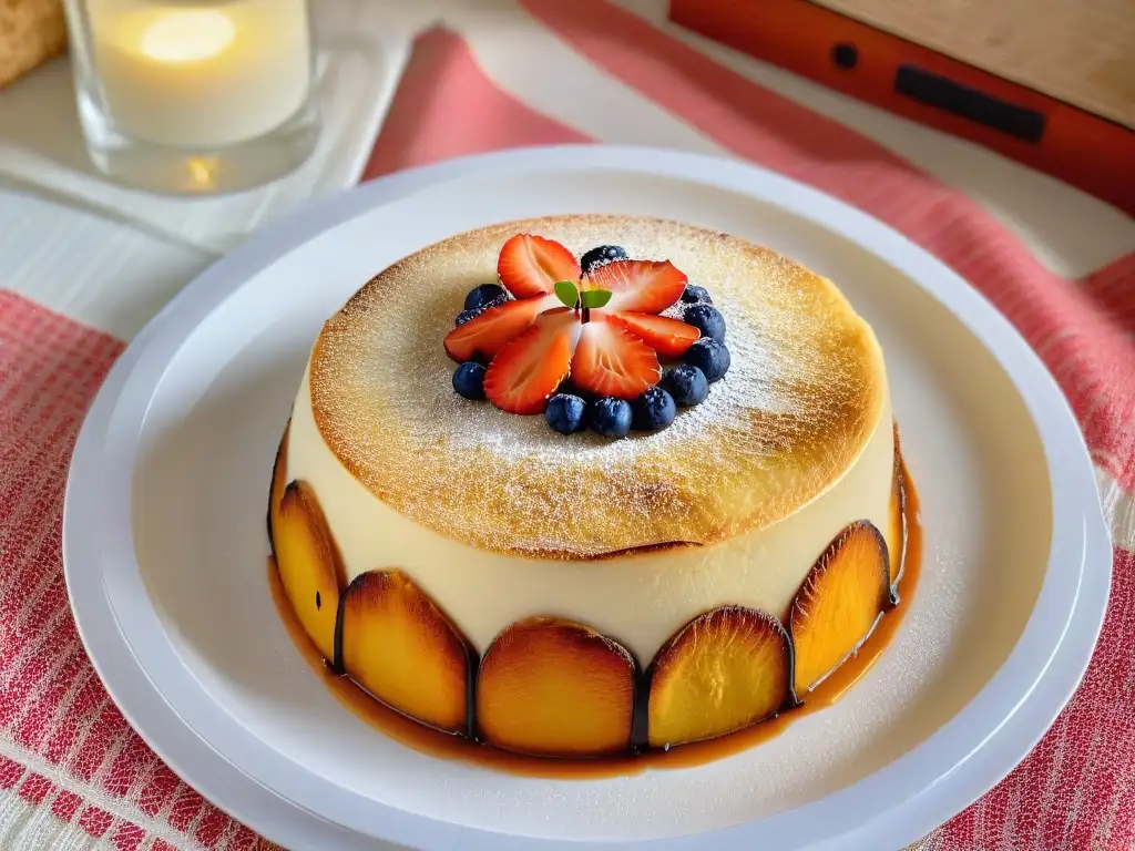 Una exquisita Bibingka africana: un postre filipino con toques africanos en un plato minimalista