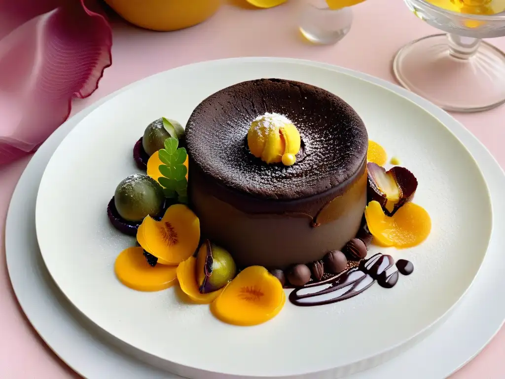 Una exquisita combinación de sabores opuestos en un postre elegante y moderno