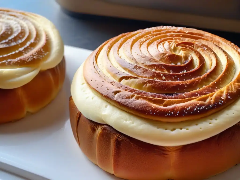 Exquisita brioche dorada, con textura y brillo únicos