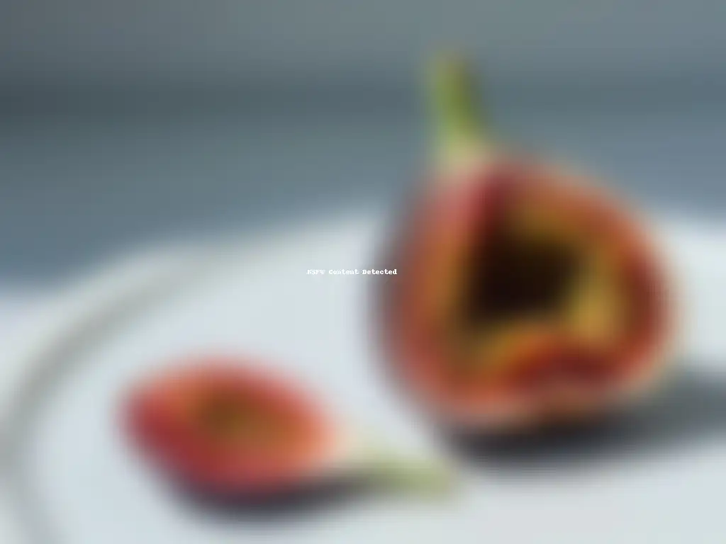 Delicioso higo maduro: detalle exquisito y seductor Una exquisita higuera madura abierta, mostrando su jugosa pulpa rojiza y semillas bajo luz natural