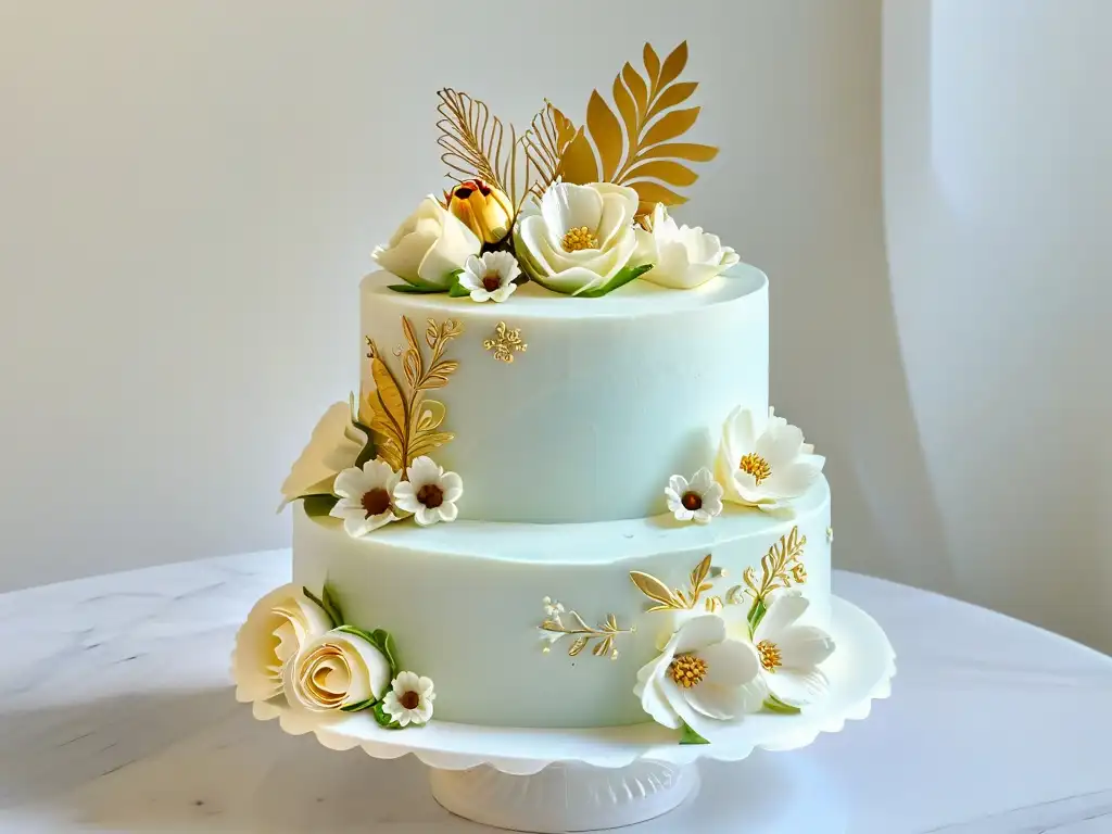 Exquisita tarta decorada con detalle y lujo, certificaciones online repostería calidad reconocimiento