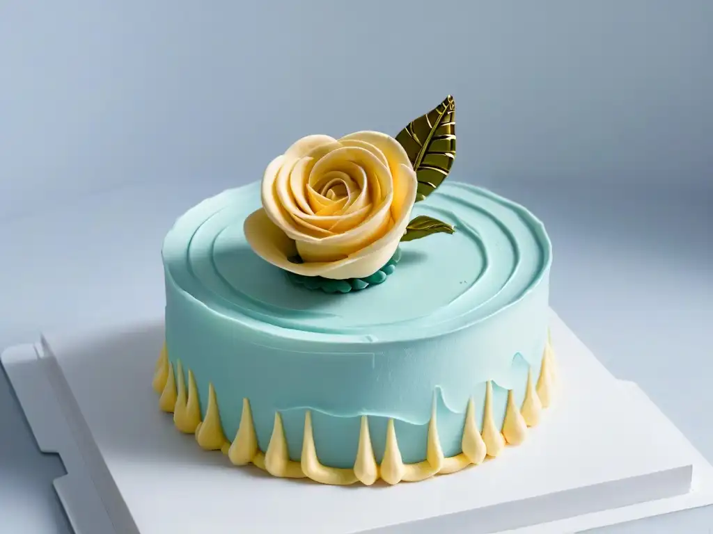 Exquisito adorno para pastel en forma de rosa, fusionando la repostería con impresión 3D para mejorar habilidades en repostería impresión 3D