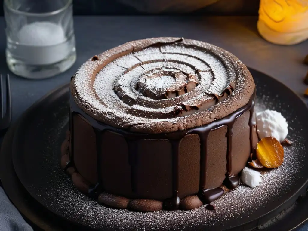 Un exquisito pastel de lava de chocolate sin gluten, deleite para los sentidos