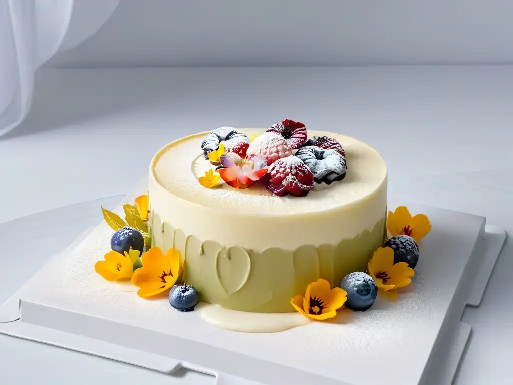 Un exquisito plato de postres multisensoriales inclusivos repostería, con deliciosos y coloridos postres artesanales y detallados