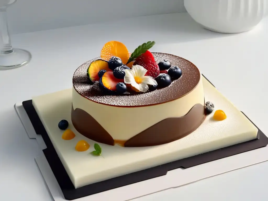 Exquisito postre impreso en 3D, detalle y elegancia en tendencia