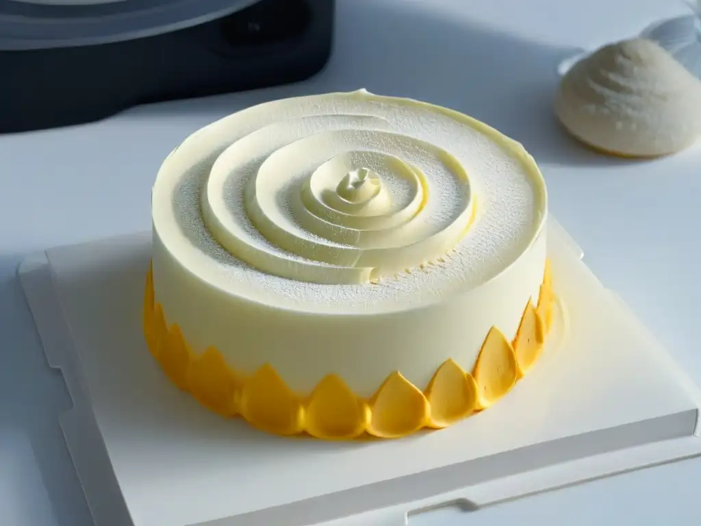 Un exquisito postre 3D perfectamente impreso, sin errores, con detalles intrincados y texturas suaves