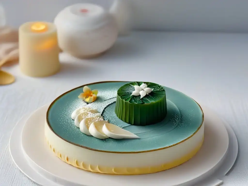 Un exquisito postre japonés meticulosamente elaborado para paladares exigentes