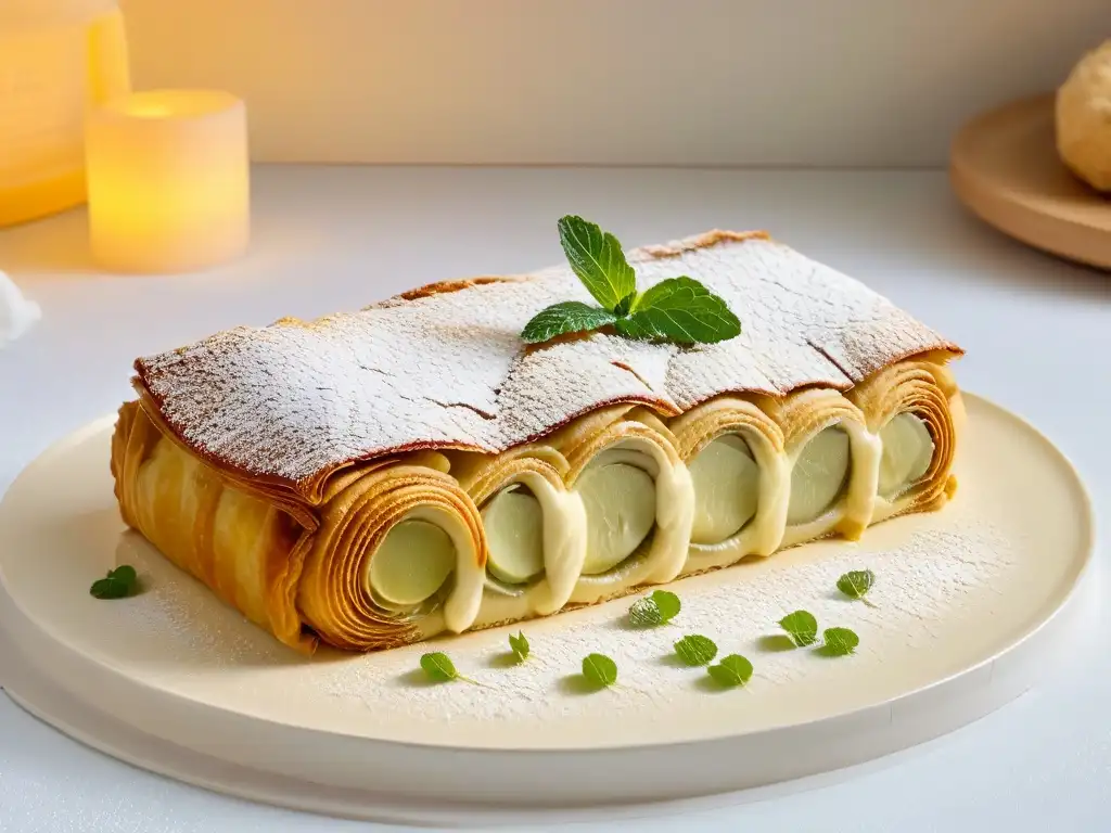 Un exquisito strudel de manzana vienés en las mejores reposterías Viena tradicionales