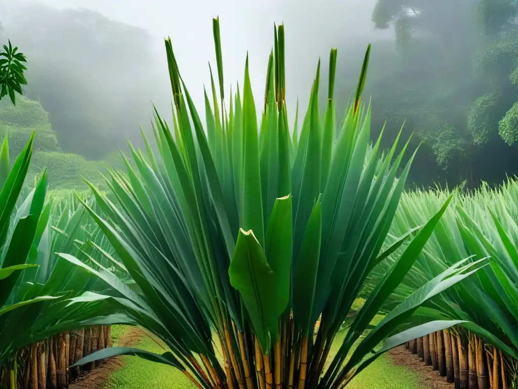 La exuberante belleza de una planta de caña de azúcar, uniendo culturas a través de postres