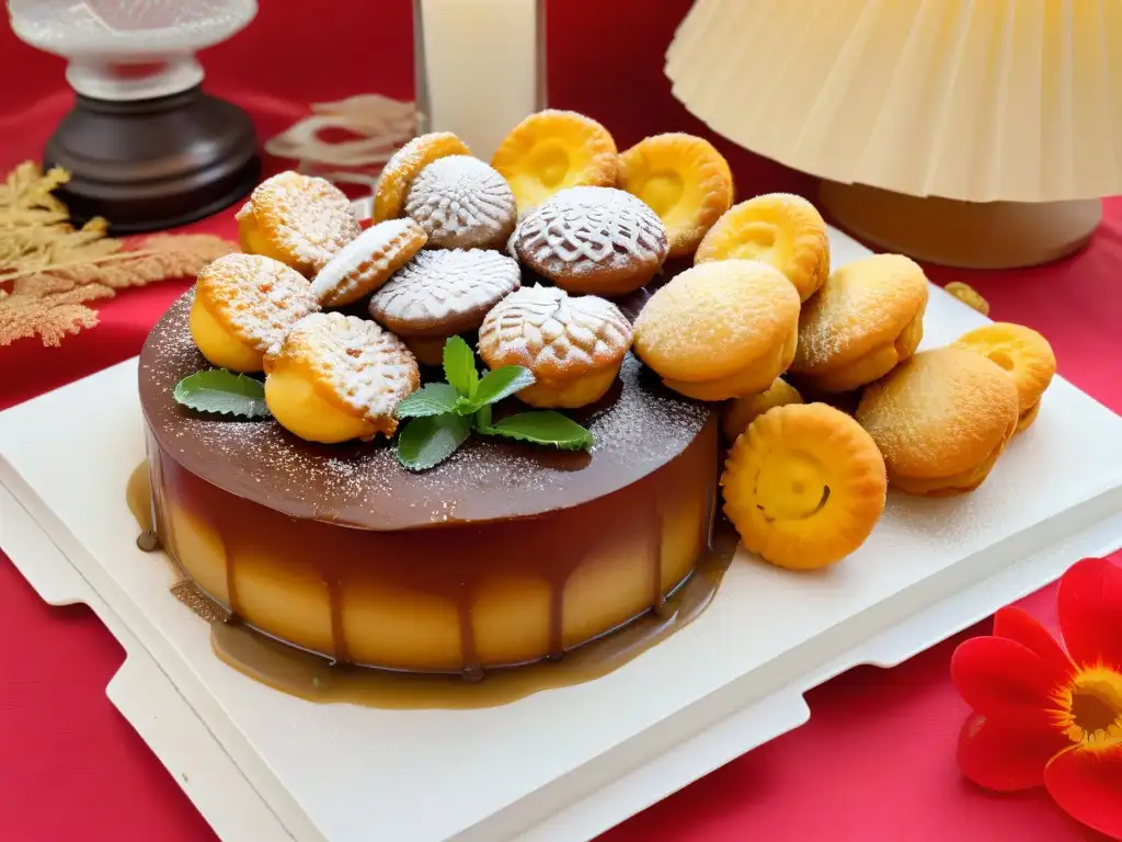 Delicioso surtido de postres nigerianos en alta resolución Un festín nigeriano de postres tradicionales con 'Puff Puff', 'Chin Chin', 'Akara' y 'Moi Moi' decorados elegantemente