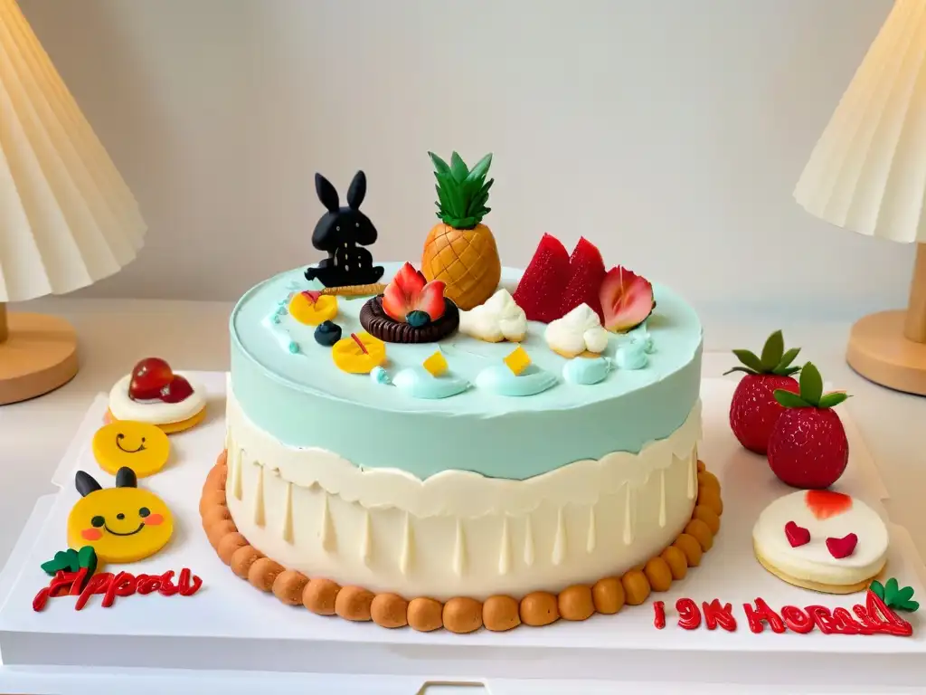 Un festín de postres inspirados en Studio Ghibli, detallados y mágicos en tonos pastel