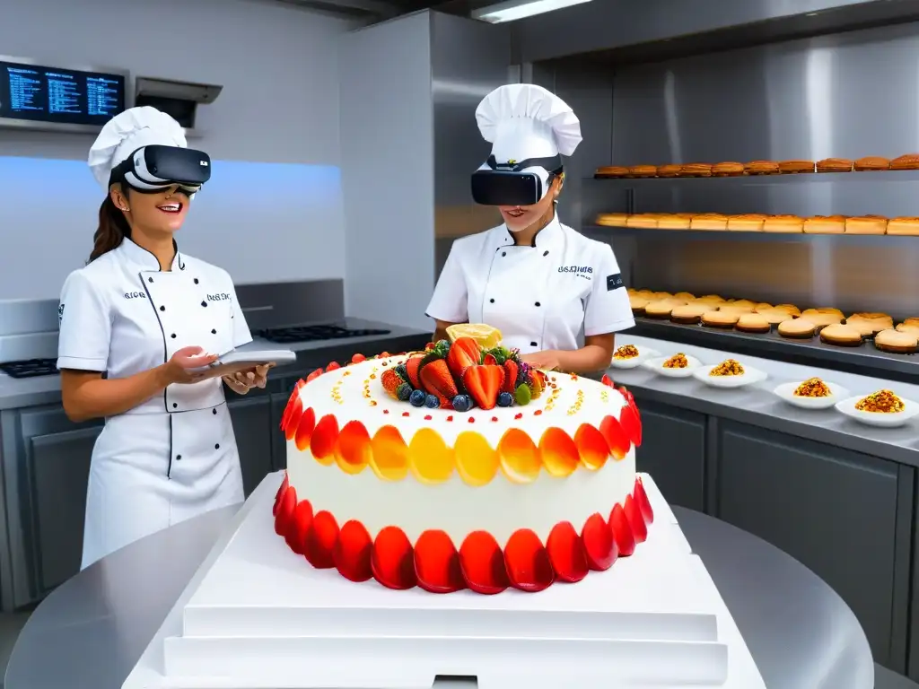 Una fusión armoniosa de cocina moderna y realidad virtual en clases de repostería presenciales virtuales